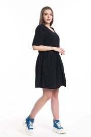 Toptan Cep Detaylı Mini Elbise