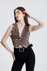 Wholesale Lined Sequin Evening Vest with Covered Buttons