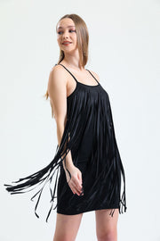Wholesale Tasseled Mini Evening Dress