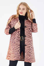 Wholesale Snap-Button Printed Fabric Coat