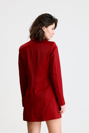 Wholesale Double-Breasted Lined Satin Blazer Dress