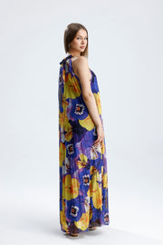 Wholesale Lined Floral Print, Relaxed Fit, Stylish Long Summer Dress