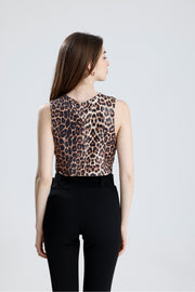 Wholesale Lined Sequin Evening Vest with Covered Buttons