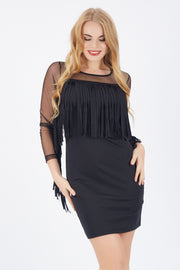 Wholesale Sleeveless and Front-Tasseled Dress