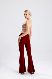 Wholesale Sequined Bustier with Globe Detail and Back Zipper BST33154 Salmon