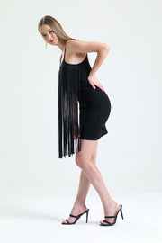 Wholesale Tasseled Mini Evening Dress