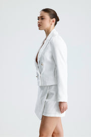 Wholesale Chanel-Texture Tasseled Button-Detailed Jacket