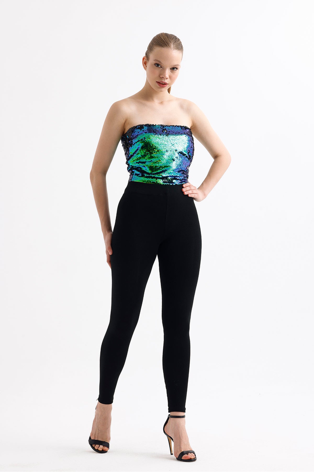 Toptan Full lycra push up  tayt Toparlayıcı Çelikli Tayt