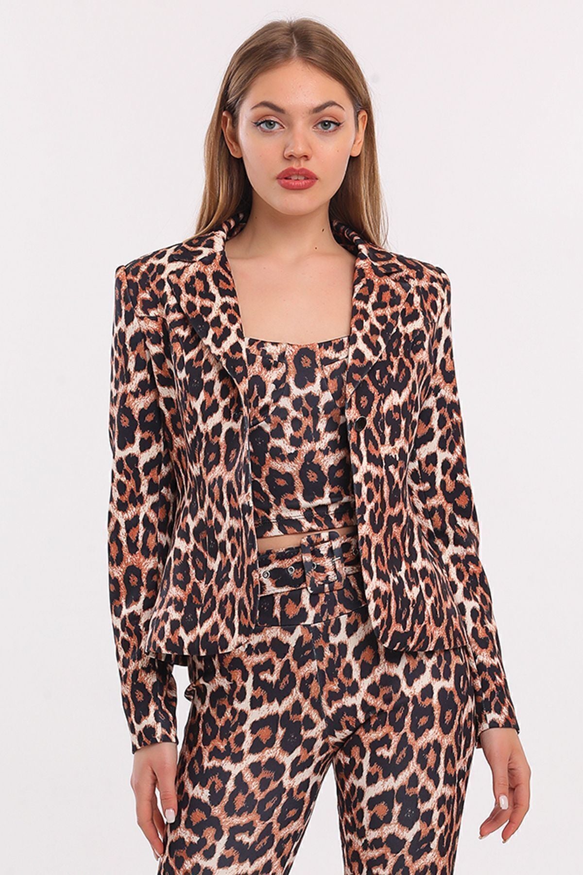 Toptan Leopar Desen Ceket