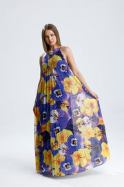 Wholesale Lined Floral Print, Relaxed Fit, Stylish Long Summer Dress