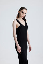 Wholesale Thick-Strap Lycra Viscose Casual Dress
