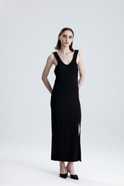 Wholesale Thick-Strap Lycra Viscose Casual Dress