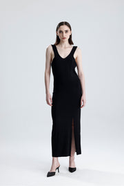 Wholesale Thick-Strap Lycra Viscose Casual Dress