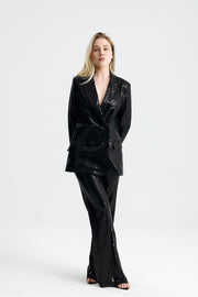Wholesale Double-Breasted Sequin Women's Blazer Jacket
