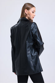 Wholesale Women's Faux Leather Plus Size Leather Jacket