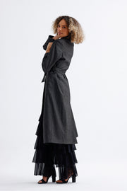 Wholesale Lined Long Patterned Trench Coat
