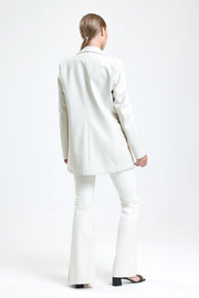 WHOLESALE FAUX LEATHER JACKET WITH POCKET FLAPS AND LINING