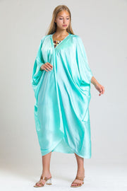 Toptan Saten Plaj Kimono