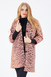 Wholesale Snap-Button Printed Fabric Coat