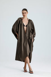 Toptan Saten Plaj Kimono