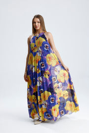 Wholesale Lined Floral Print, Relaxed Fit, Stylish Long Summer Dress